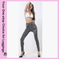 Plus Size High Waist Pockets Customized Printed Stretchy Seamless Jeans Leggings